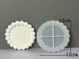 Molde silicona posa vaso burbujas REDONDO